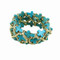 Turquoise Chain Linked Cross Bracelet