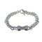 Chain Bow Bracelet Silver