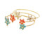 Starfish Cuff Bracelet Gold Blue