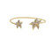 Starfish Cuff Bracelet Gold Bejeweled