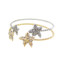 Starfish Cuff Bracelet Gold White
