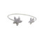 Starfish Cuff Bracelet Silver