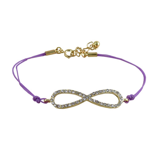 Infinity Charm Bracelet Wisteria Bejeweled