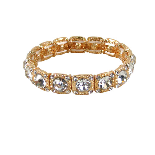Majestic Jewels Crystal Bracelet Gold