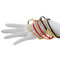 Know Your Direction set of Arrow Bangles Red, Black, and Gold