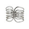 Swirling Bands Cuff Bracelet Silver