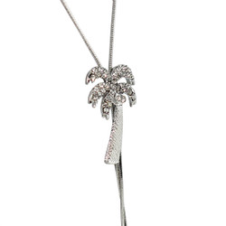 Long Adjustable Plunging Palm Tree Necklace