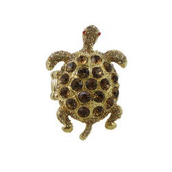 Bejeweled Turtle Stretch Ring