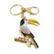 Bejeweled Toucan Purse Charm Keychain