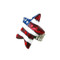 American Flag Star Shaped Stretch Ring Patriotic