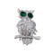 Sparkling Owl Pin Bejeweled