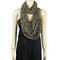 Confetti Infinity Scarf Black and Beige