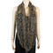 Confetti Infinity Scarf Black and Beige