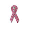 Pink Ribbon Pin Bejeweled