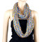 Confetti Infinity Scarf Gold, Blue, and Pink