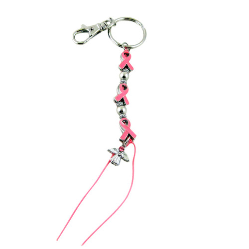 Pink Ribbon Key Chain