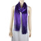 Shimmer and Shine Fringed Scarf Purple