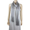 Shimmer and Shine Fringed Scarf Silver
