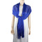 Shimmer and Shine Fringed Scarf Royal Blue