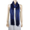Shimmer and Shine Fringed Scarf Navy Blue
