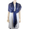 Shimmer and Shine Fringed Scarf Navy Blue