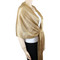 Shimmer and Shine Fringed Scarf Gold