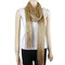 Shimmer and Shine Fringed Scarf Gold