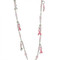 Glittering Beads and Pink Ribbon Lanyard