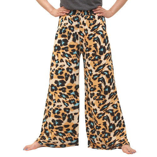 Welcome to the Jungle Print Wide Leg Palazzo Pants