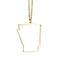 State of Arizona Necklace Gold