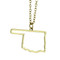 State of Oklahoma Necklace Gold