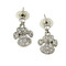 Sparkling Animal Paw Dangling Earrings with Crystals