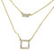 Four Layer Crystal Embellished Necklace Gold