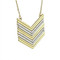 Chevron Shield Necklace and Earrings Set White Howlite Chevron Shield Necklace and Earrings Set White Howlite