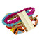 Colorful Multi Strands Woven Beaded and Shells Bracelet