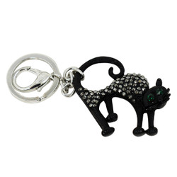 Lucky Black Cat Key Chain and Purse Charm