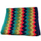 Soft Thin Wave Chevron Pattern Infinity Scarf Coral, Navy, Teal