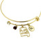 Alabama State Charms Bangle Bracelet Gold