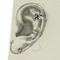 Rhinestone Star-Shaped Left Ear Cuff Set Silver Rhinestone Star-Shaped Left Ear Cuff Set Silver