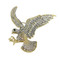 Crystal Eagle In Flight Brooch
