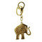 Sacred Elegant Elephant Purse Charm Keychain Opal White