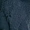 Cowl Neck Crocheted Poncho with Sequins Black