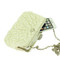 Faux Pearl Beaded Evening Purse with Crystals Cream