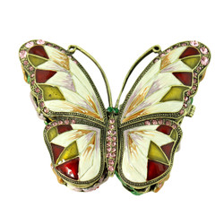Large Morpho Butterfly Trinket Box Vintage Style