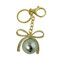Bow and Pearl Keychain Purse Charm Gold