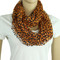 black and orange confetti scarf