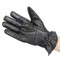 Womens Insulated Black Leather Gloves Medium