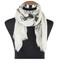 Nautical Print Viscose Scarf Black