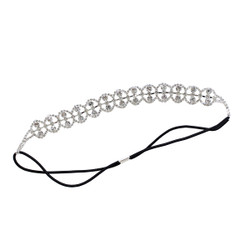 Crystal Loops Headwrap Headband Silver