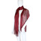 Shimmer and Shine Fringed Scarf Burgundy